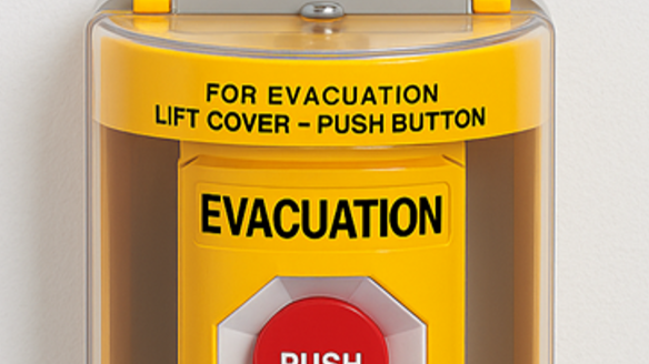 bouton évacuation