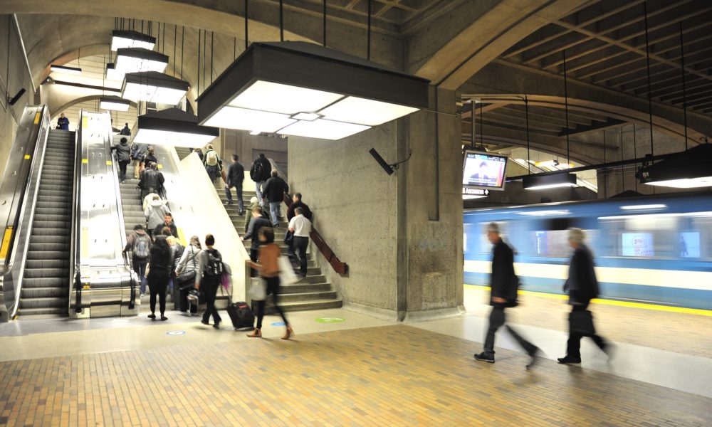 sortie de métro